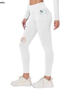 Fleece Lined Thermal Leggings with Pockets High Waist Winter Tights